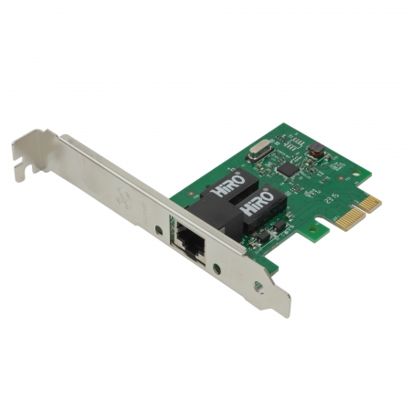 HiRO H50303 10/100/1000 Internal PCI Express PCIe PCI-E x1 Gigabit Ethernet Card Windows 11 10 Driverless Installation Plug n Play Built in Driver