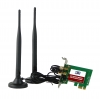 HiRO H50324 Dual Band Wireless 802.11ac AC1200 11ac WiFi 2T2R 867Mbps Low Profile PCIe PCI Express PCI-E x1 Adapter 2x 5dBi 5ft Omnidirectional Antenna Windows 10 8.1 8 7